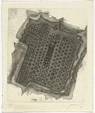 Artist: SELLBACH, Udo | Title: (Fragment with circles) | Date: (1967) | Technique: etching and aquatint, printed in black ink, from one plate with plate-tone