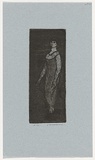 Artist: WILLIAMS, Fred | Title: Usherette | Date: 1955-56 | Technique: etching, aquatint and foulbiting, printed in black ink, from one zinc plate | Copyright: © Fred Williams Estate
