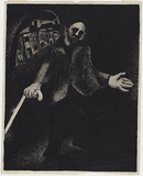 Artist: b'Fewster, Edward Robert.' | Title: b'The blind man.' | Date: 1954 | Technique: b'lithograph'