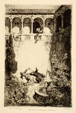 Artist: LINDSAY, Lionel | Title: Invitation, Lionel Lindsay, Decoration Galleries, Melbourne | Date: 1922 | Technique: etching, printed in black ink, from one plate | Copyright: Courtesy of the National Library of Australia