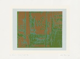 Artist: MEYER, Bill | Title: Variations on subway graffiti, Vega. | Date: 1975 | Technique: screenprint, printed in colour, from two open blockout screens and one photo indirect stencil | Copyright: © Bill Meyer