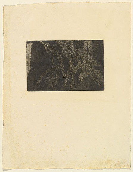 Artist: b'Halpern, Stacha.' | Title: b'not titled [Abstraction]' | Date: (1955-58) | Technique: b'etching and aquatint, printed in black ink, from one plate'