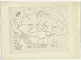 Artist: b'BOYD, Arthur' | Title: b'Bert Hinkler washed ashore.' | Date: (1968-69) | Technique: b'etching, printed in black ink, from one plate' | Copyright: b'Reproduced with permission of Bundanon Trust'