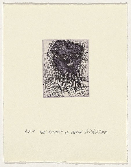 Artist: b'Cullen, Adam.' | Title: b'The anatomy of motive' | Date: 2002 | Technique: b'etching, printed in colour, from two plates'