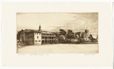 Artist: b'PLATT, Austin' | Title: b'Scots College, Sydney' | Date: 1945 | Technique: b'etching, printed in black ink, from one plate'