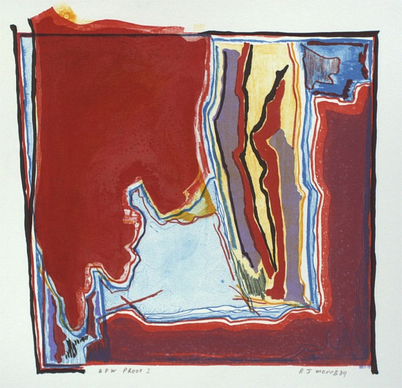 Artist: b'Morris, Robert J.' | Title: b'(Series 89. no. 1)' | Date: 1989 | Technique: b'lithograph, printed in colour, from seven stones'