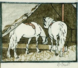 Artist: b'Grant, Nancy.' | Title: b'Worths Circus' | Date: c.1935 | Technique: b'linocut, printed in colour, from water-based inks'