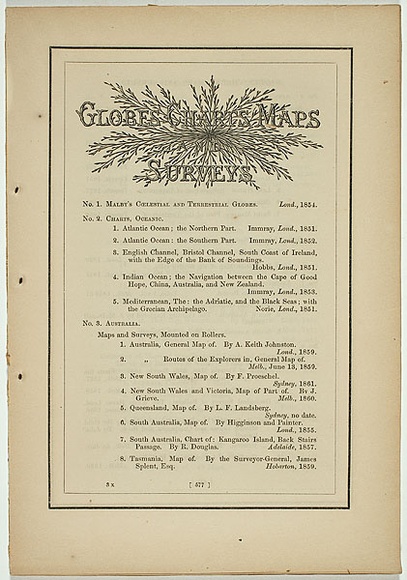 Title: b'not titled [globes, charts, maps and surveys].' | Date: 1861 | Technique: b'woodengraving, printed in black ink, from one block'