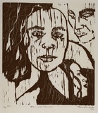 Artist: b'Randell, Fleur.' | Title: b'Peter and flowers' | Date: 1993 | Technique: b'woodblock, printed in black ink, from one block'