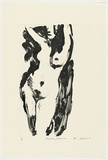 Artist: AMOR, Rick | Title: Standing woman. | Date: 1991 | Technique: monotype, printed in black ink, from one plate
