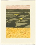 Artist: BRUNSDON, John | Title: View from the black mountains. | Date: 1988 | Technique: etching and aquatint, printed in colour, from one plate