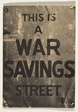 Title: Folder: This is a war saving street | Date: 1970 | Technique: offset lithograph, printed in black ink