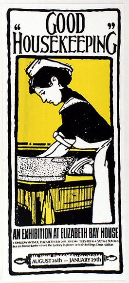 Artist: b'MERD INTERNATIONAL' | Title: b'Poster: Good housekeeping' | Date: 1984 | Technique: b'screenprint'