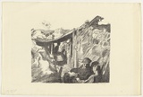 Artist: b'Dyson, Will.' | Title: bWith Manton's guns, Hill 60. | Date: 1918 | Technique: b'lithograph, printed in black ink, from one stone Arnold unbleached'