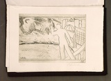 Artist: Simon, Bruno. | Title: Tatura dreams I. | Date: 1941-87 | Technique: photo-etching, printed in black, with plate-tone, from one zinc plate