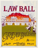 Artist: STOKES, Stephen | Title: Law ball: The great ballsup | Date: 1976 | Technique: screenprint, printed in colour, from multiple stencils