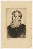 Artist: LINDSAY, Lionel | Title: Reverend Thomas Williams | Date: 1931 | Technique: drypoint, printed in black ink, from one plate | Copyright: Courtesy of the National Library of Australia