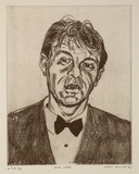 Artist: KING, Martin | Title: Mick Ward | Date: 1994 | Technique: etching, softground, printed in black ink, from one plate | Copyright: © Lewis Miller. Licensed by VISCOPY, Australia