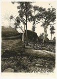 Artist: b'Rose, David.' | Title: b'Bush (winter morning)' | Date: 1983 | Technique: b'screenprint, printed in colour, from multiple stencils'