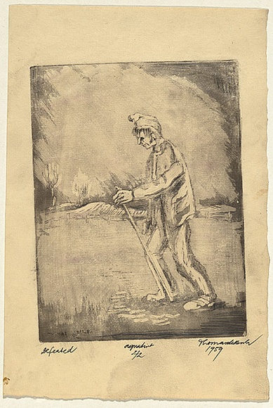 Title: b'Defeated' | Date: 1959 | Technique: b'aquatint and etching, printed in black ink, from one plate'