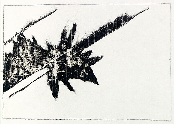 Artist: b'Roberts, Neil.' | Title: b'Eruptions 10' | Date: 1991 | Technique: b'pigment-transfer, printed in brown ink, from one bitumen paper plate'