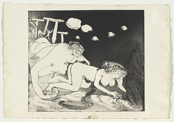 Artist: b'BOYD, Arthur' | Title: b'Lysistrata they are all deserting..' | Date: (1970) | Technique: b'etching and aquatint, printed in black ink, from one plate' | Copyright: b'Reproduced with permission of Bundanon Trust'