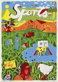 Artist: WORSTEAD, Paul | Title: The Sports (Indian and Chook). | Date: 1978 | Technique: screenprint, printed in colour, from five stencils, | Copyright: This work appears on screen courtesy of the artist