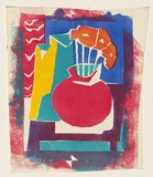 Title: [Still life] | Technique: linocut, printed in colour, from multiple blocks