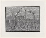 Artist: b'Groblicka, Lidia.' | Title: b'Cranes' | Date: 1972 | Technique: b'woodcut, printed in black ink, from one block'