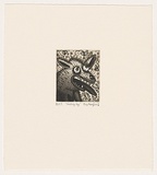 Artist: Mombassa, Reg. | Title: Smiling dog | Date: 2002 | Technique: etching and aquatint, printed in black ink, from one plate