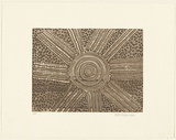 Artist: b'Dixon Petyarre, Henry.' | Title: b'not titled' | Date: 2001 | Technique: b'etching and aquatint, printed in brown-black ink, from one plate'