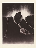 Artist: b'EWINS, Rod' | Title: b'Kilaueau.' | Date: 1990, August-September | Technique: b'spray-can and aquatint, printed in black ink, from one steel plate'