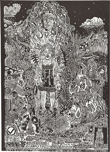 Artist: b'Stewart, Elizabeth.' | Title: b'Balance' | Date: 1996, April | Technique: b'linocut, printed in black ink, from one block'