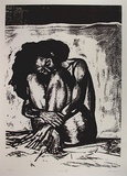 Artist: b'Walters, Kath.' | Title: b'Woman IV' | Date: 1989 | Technique: b'lithograph, printed in black ink, from one stone'