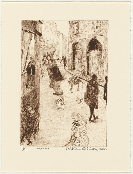 Artist: b'Robinson, William.' | Title: b'Marais' | Date: 2000 | Technique: b'lithograph, printed in brown ink, from one plate'