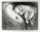 Artist: b'BOYD, Arthur' | Title: b'St Francis lying in the flames.' | Date: (1965) | Technique: b'lithograph, printed in black ink, from one plate' | Copyright: b'Reproduced with permission of Bundanon Trust'