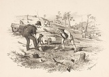 Artist: b'GILL, S.T.' | Title: b'Surfacing.' | Date: 1852 | Technique: b'lithograph, printed in black ink, from one stone'