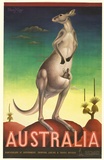 Artist: b'Mayo, Eileen.' | Title: b'Australia (Kangaroo).' | Date: 1957 | Technique: b'lithograph, printed in colour, from multiple stones [or plates]'