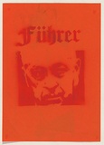 Artist: Azlan. | Title: Fuhrer. | Date: 2003 | Technique: stencil, printed in red ink, from one stencil