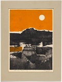 Title: Aztec ruins, Mexico City | Date: 1967 | Technique: etching, printed in black ink, from one plate; screenprint, printed in yellow ink, from one stencil