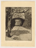 Artist: URE SMITH, Sydney | Title: Argyle Cut in 1926. | Date: 1926 | Technique: etching, printed in warm black ink, from one plate