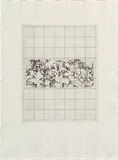 Artist: MADDOCK, Bea | Title: Funeral III | Date: 1971, September | Technique: photo-etching and aquatint, printed in black ink, from two plates