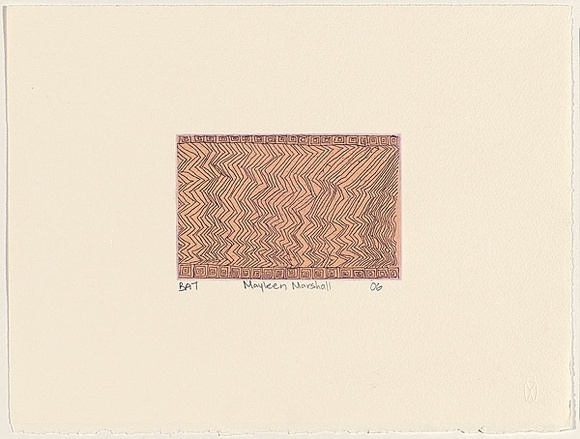 Artist: b'Marshall, Maylene.' | Title: b'Untitled (1).' | Date: 2006 | Technique: b'etching with colour roll, printed in colour, from multiple plates'