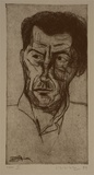 Artist: b'Lincoln, Kevin.' | Title: b'not titled [Gary Catalano]' | Date: 1999, October | Technique: b'etching, printed in black ink with plate-tone, from one plate'