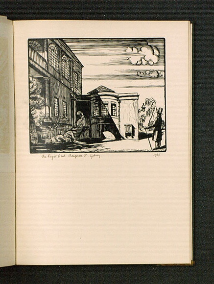 Artist: b'McGrath, Raymond.' | Title: b'The Royal Mint, Macquarie Street.' | Date: 1925 | Technique: b'wood-engraving, printed in black ink, from one block'