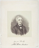 Title: b'not titled [John Pascoe Fawkner]' | Date: 1859 | Technique: b'lithograph, printed in colour, from multiple stones (black image, buff tint stone)'