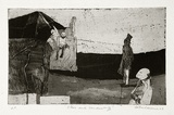 Artist: b'BALDESSIN, George' | Title: b'Stars and sawdust III.' | Date: 1963 | Technique: b'etching and aquatint, printed in black ink, from one plate'