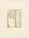 Title: Vase and fruit 1 | Date: 1980 | Technique: drypoint, printed in black ink, from one perspex plate
