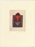 Artist: b'Mann, Gillian.' | Title: b'not titled [abstract design]' | Date: 1983 | Technique: b'photo-etching, printed in colour, from multiple plates'