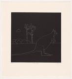 Artist: McKenna, Noel. | Title: Wallaby weeping | Date: 2007 | Technique: relief-etching, printed in black ink, from one plate